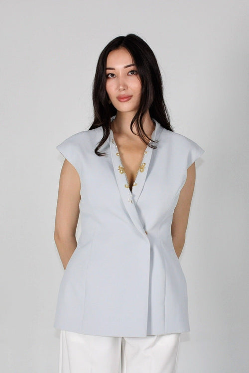 Asyl - Two-in-One Vest - Light blue