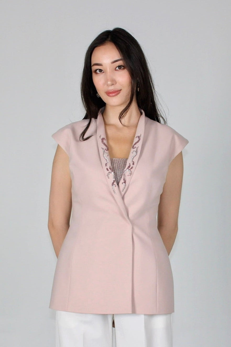 Asyl - Two-in-One Vest - Blush Pink